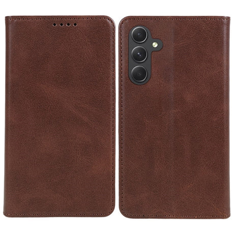 EIDERWOOD Samsung Galaxy A16 (4G/5G) Vegansk Læder Flip Cover m. Pung - Brun