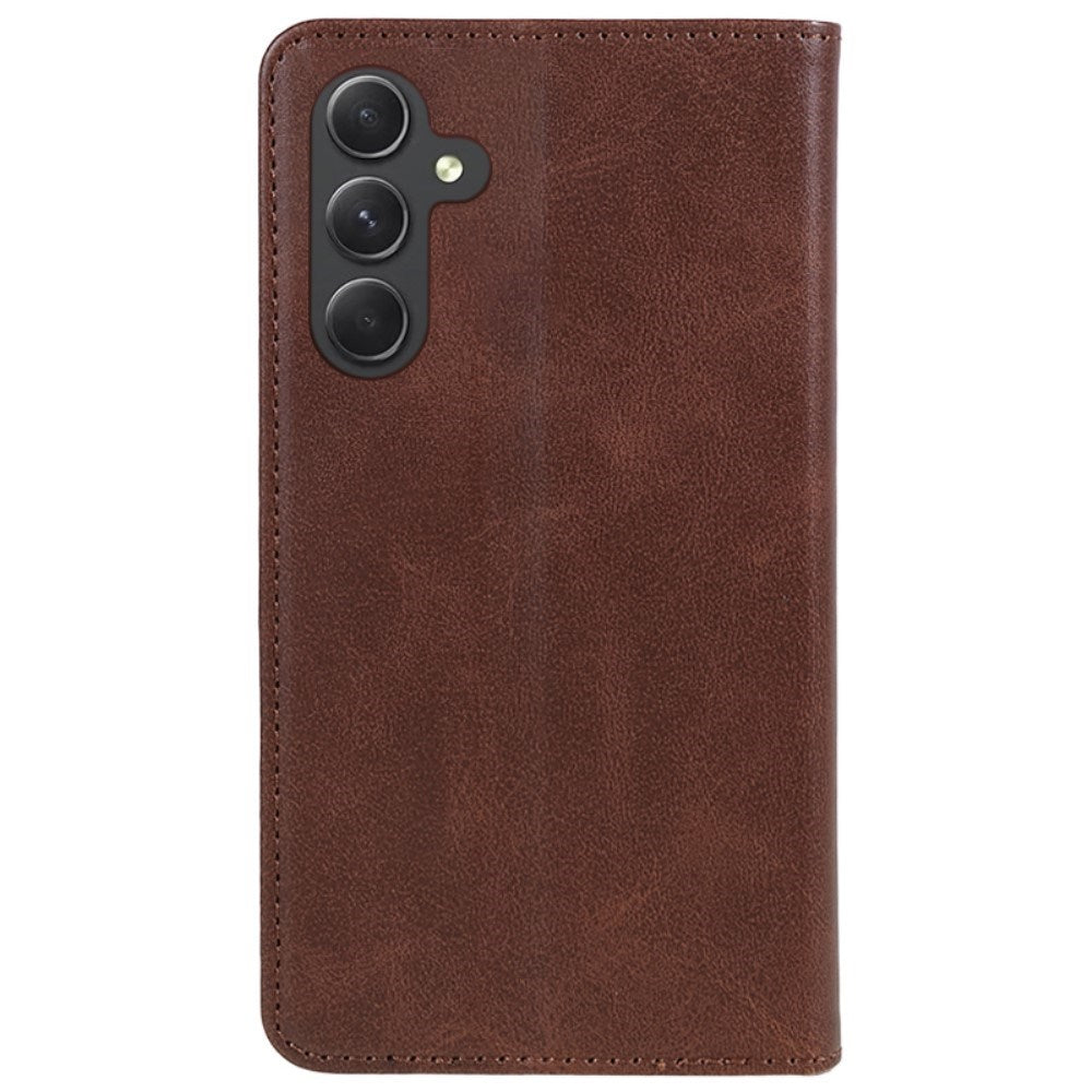 EIDERWOOD Samsung Galaxy A16 (4G/5G) Vegansk Læder Flip Cover m. Pung - Brun
