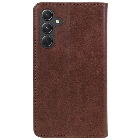 EIDERWOOD Samsung Galaxy A16 (4G/5G) Vegansk Læder Flip Cover m. Pung - Brun