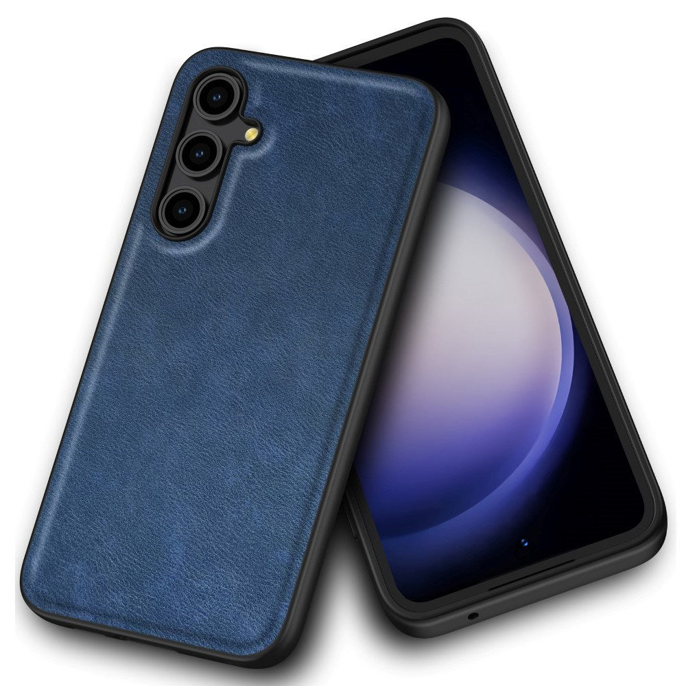 EIDERWOOD Samsung Galaxy A16 Kunstlæder Cover m. Fleksibel Plastik Kanter - Blå