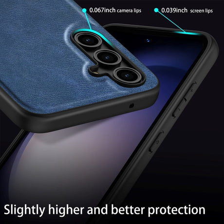 EIDERWOOD Samsung Galaxy A16 Kunstlæder Cover m. Fleksibel Plastik Kanter - Sort