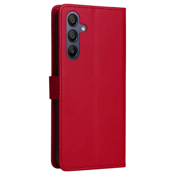 Samsung Galaxy A16 (4G/5G) Læder Cover m. Pung og Strop - Rød