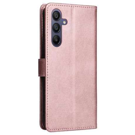 Samsung Galaxy A16 (4G/5G) Læder Cover m. Pung og Strop - Rose Gold
