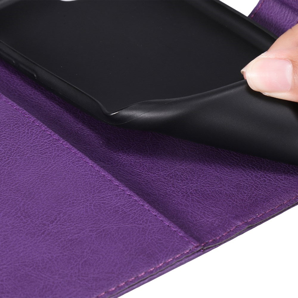 Samsung Galaxy A16 (4G/5G) Læder Cover m. Pung og Strop - Lilla