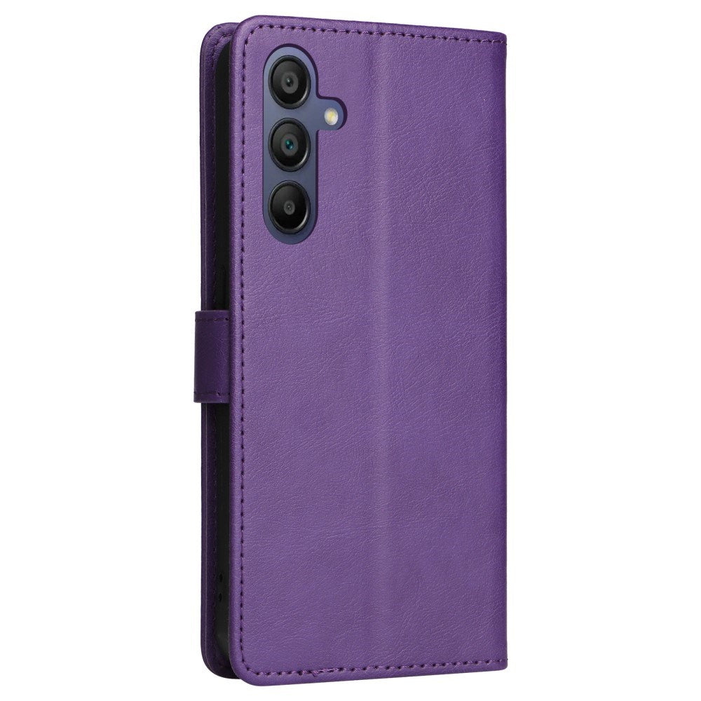 Samsung Galaxy A16 (4G/5G) Læder Cover m. Pung og Strop - Lilla