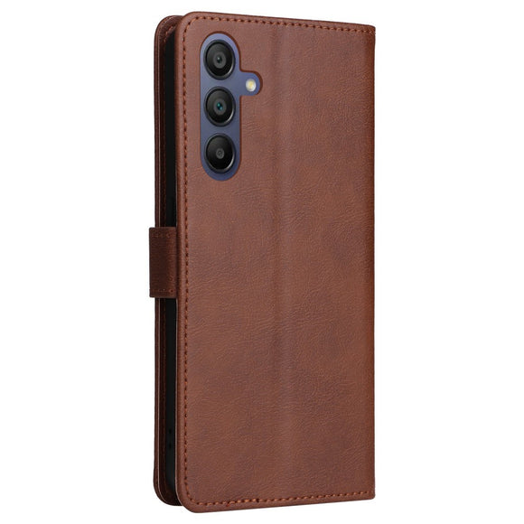 Samsung Galaxy A16 (4G/5G) Læder Cover m. Pung og Strop - Brun