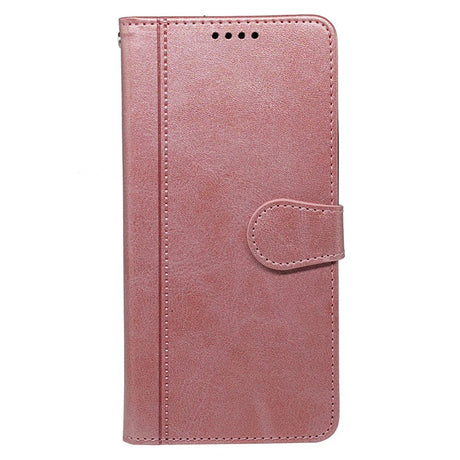 EIDERWOOD iPhone 16 Læder Cover m. Ståfunktion & Kortholder - Rose Gold