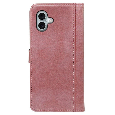 EIDERWOOD iPhone 16 Læder Cover m. Ståfunktion & Kortholder - Rose Gold