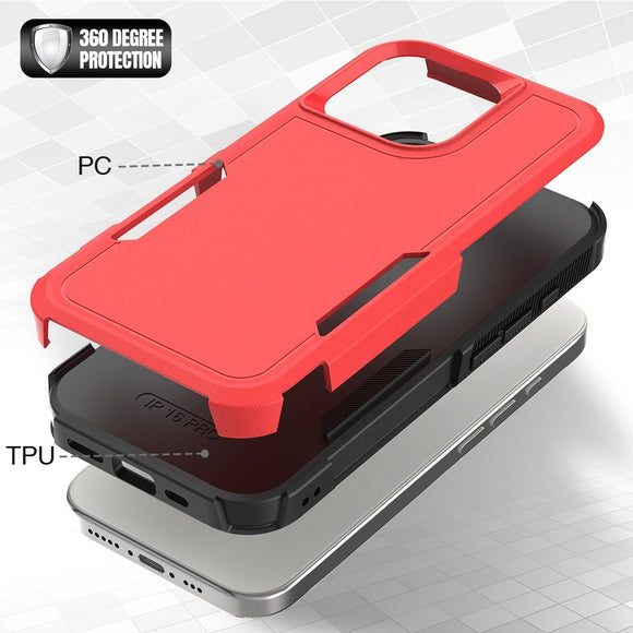 EIDERWOOD iPhone 16 Pro Hybrid Cover - Rød