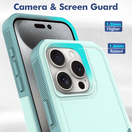 EIDERWOOD iPhone 16 Pro Hybrid Cover - Turkis