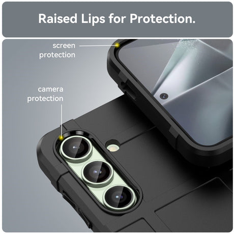 EIDERWOOD Samsung Galaxy S24 FE Rugged Shield Series Håndværker Cover - Sort