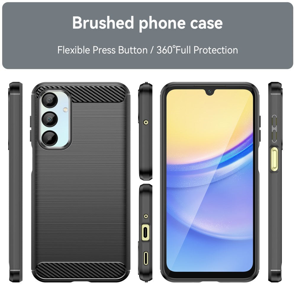 EIDERWOOD Samsung Galaxy A16 (4G/5G) Brushed Carbon Plastik Cover - Sort
