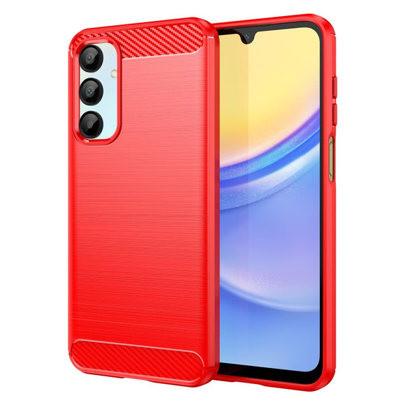 EIDERWOOD Samsung Galaxy A16 (4G/5G) Brushed Carbon Plastik Cover - Rød