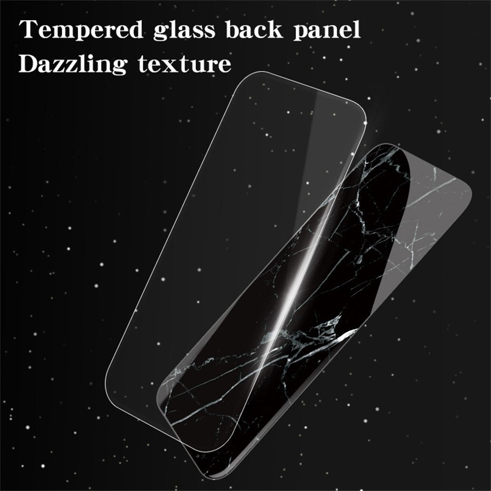 EIDERWOOD iPhone 16 Pro Max Cover m. Glasbagside - Hvid Marmor
