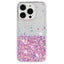 iPhone 16 Pro Max EIDERWOOD Fleksibelt Plast Glitter Cover - Gennemsigtig / Lyserød