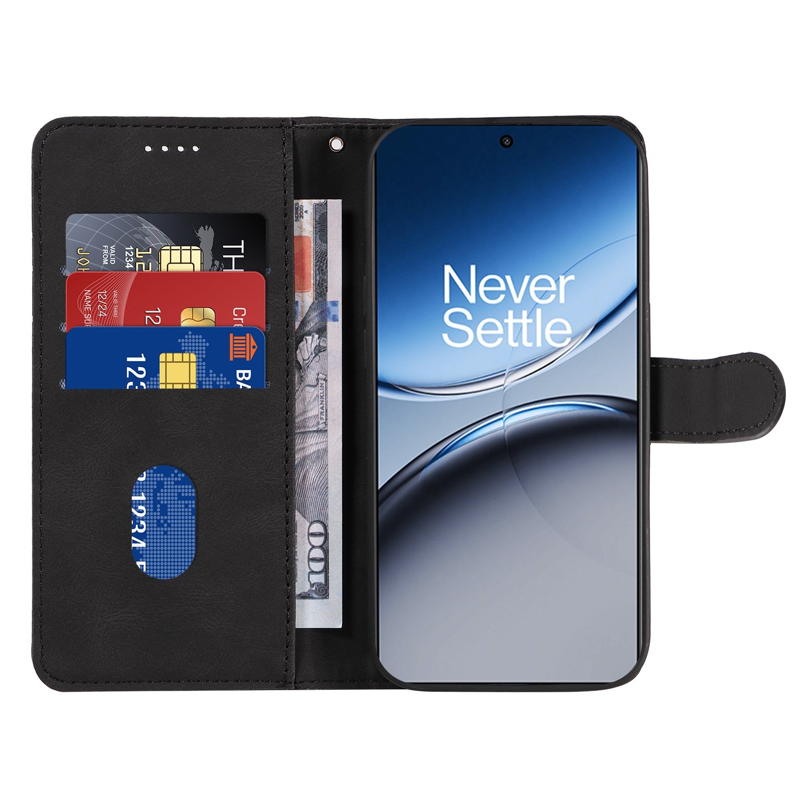 EIDERWOOD OnePlus Nord 4 Mønstret Læder Cover m. Pung & Strop - Sort