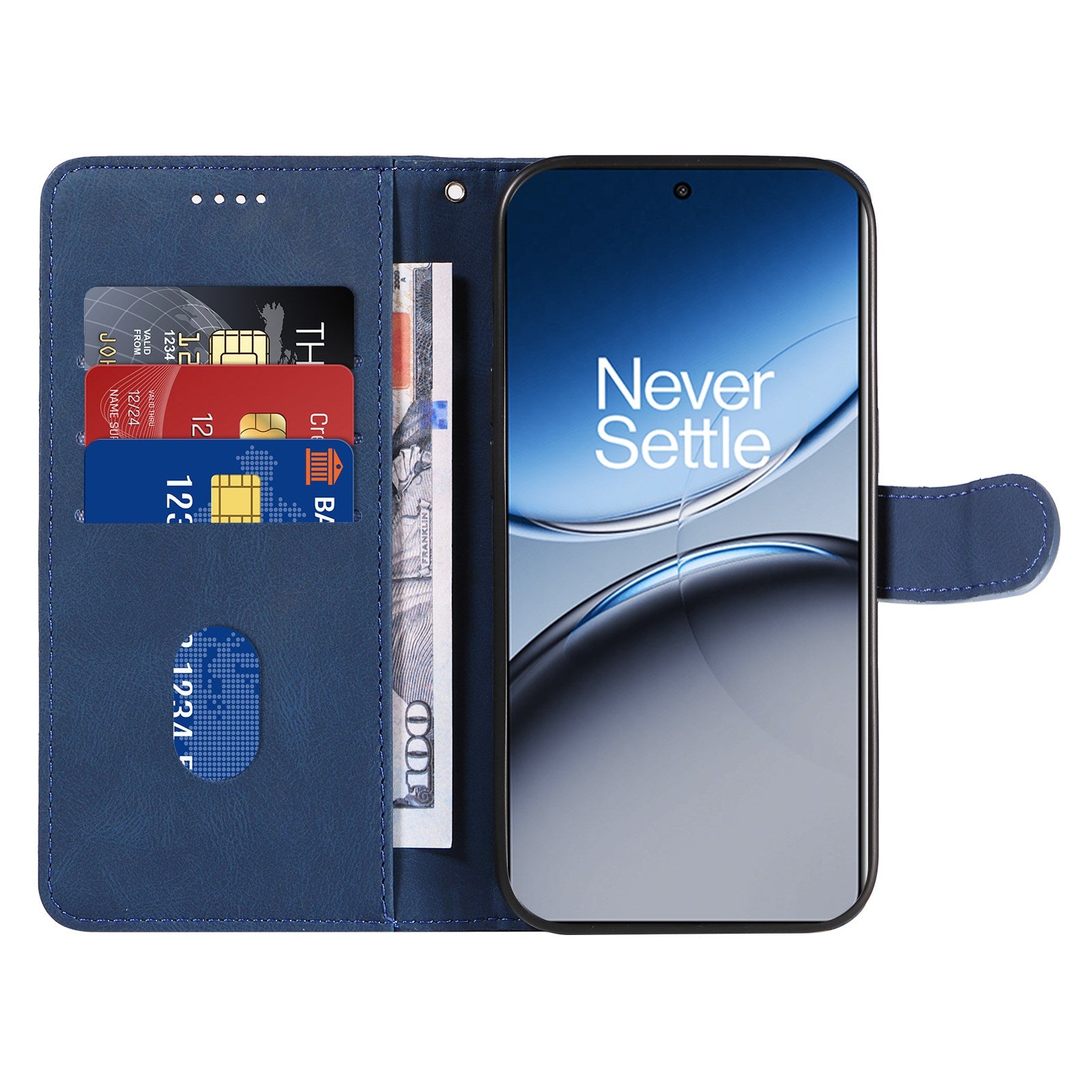 EIDERWOOD OnePlus Nord 4 Mønstret Læder Cover m. Pung & Strop - Blå