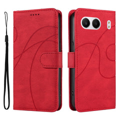 EIDERWOOD OnePlus Nord 4 Mønstret Læder Cover m. Pung & Strop - Rød