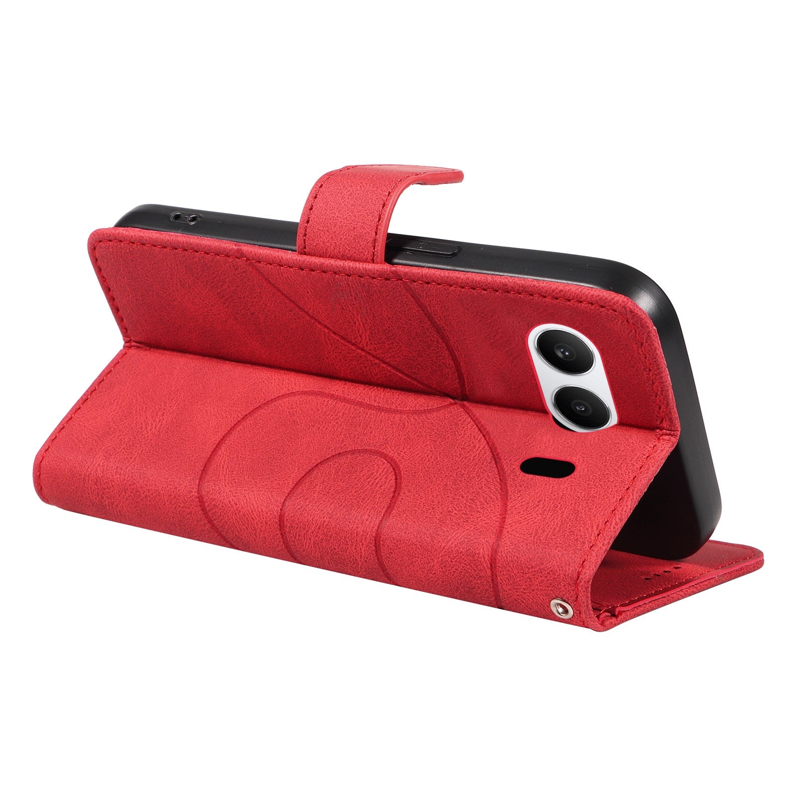 EIDERWOOD OnePlus Nord 4 Mønstret Læder Cover m. Pung & Strop - Rød