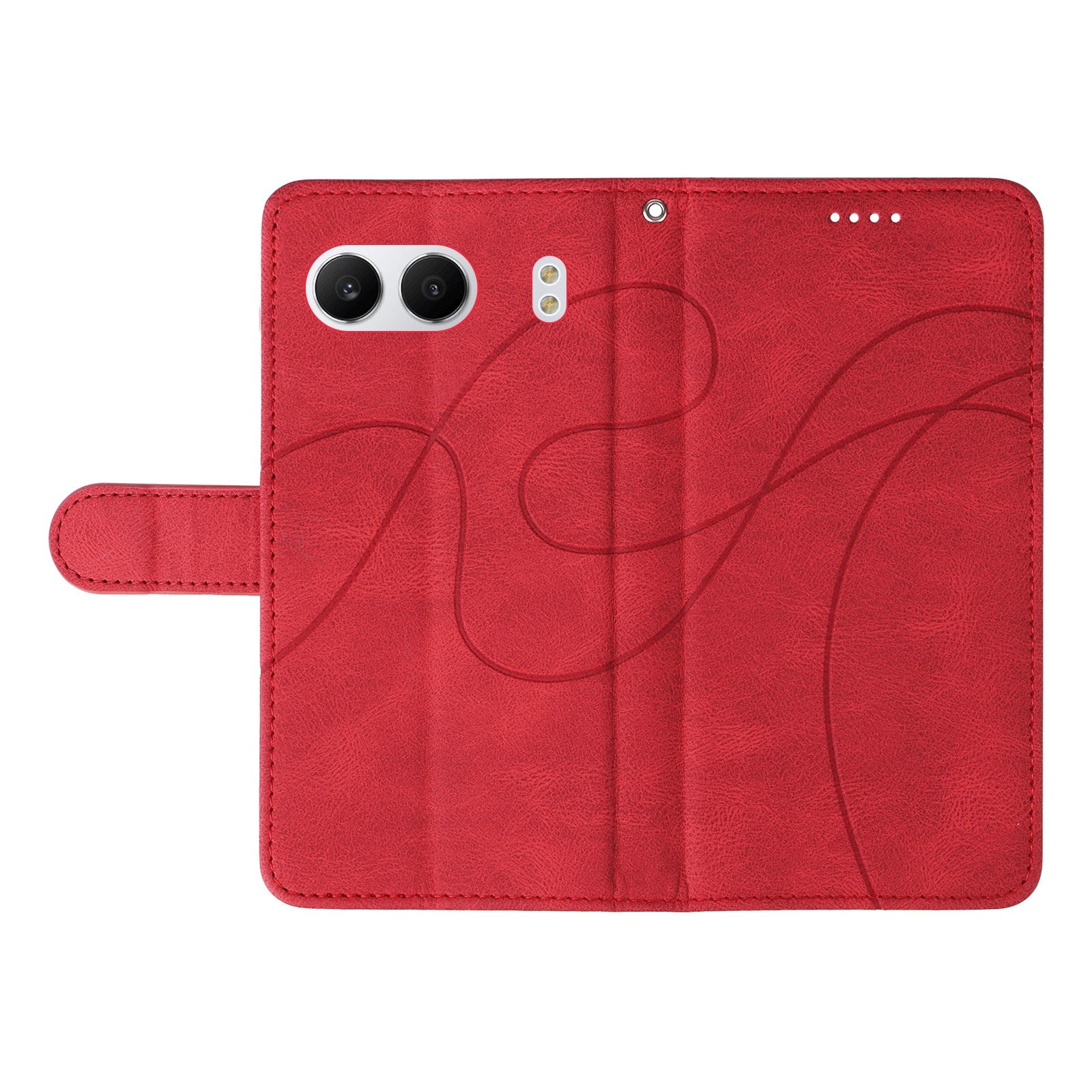 EIDERWOOD OnePlus Nord 4 Mønstret Læder Cover m. Pung & Strop - Rød