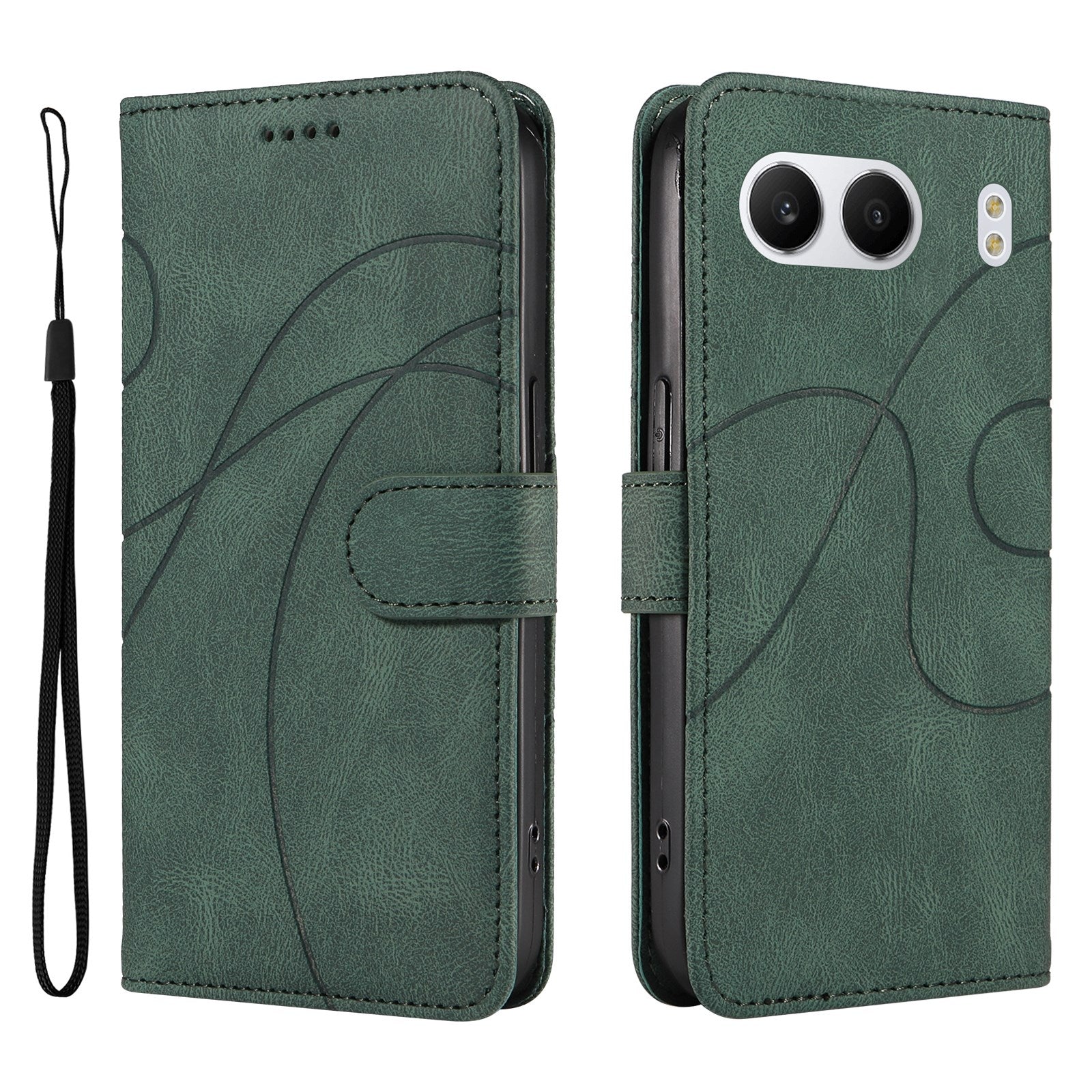 EIDERWOOD OnePlus Nord 4 Mønstret Læder Cover m. Pung & Strop - Grøn