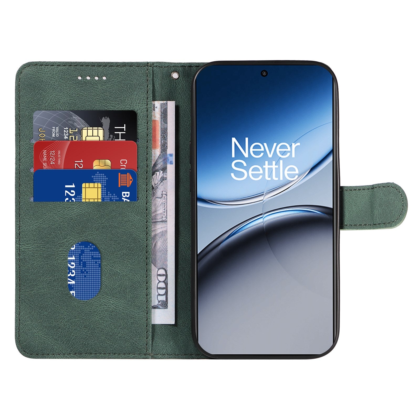 EIDERWOOD OnePlus Nord 4 Mønstret Læder Cover m. Pung & Strop - Grøn
