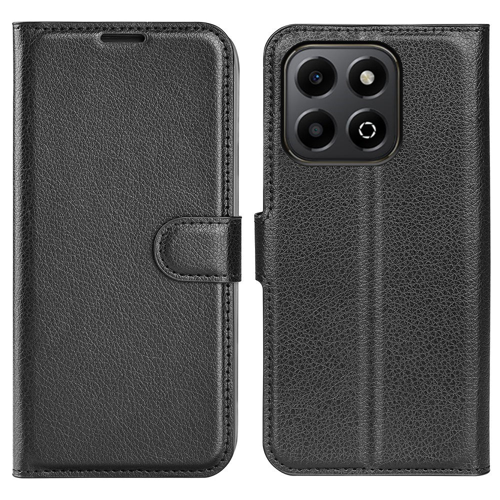 EIDERWOOD Honor X6b Kunstlæder Flip Cover m. Kortholder & Ståfunktion - Sort