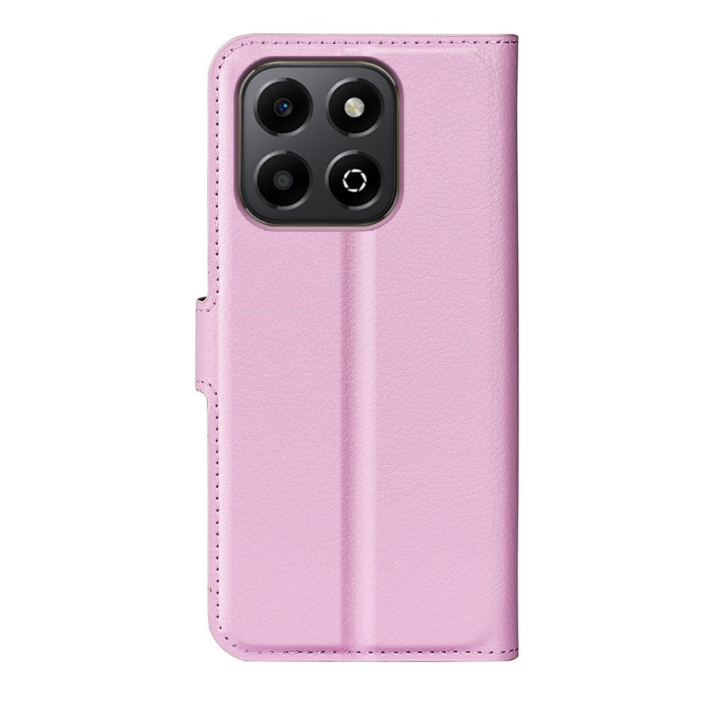 EIDERWOOD Honor X6b Kunstlæder Flip Cover m. Kortholder & Ståfunktion - Lyserød
