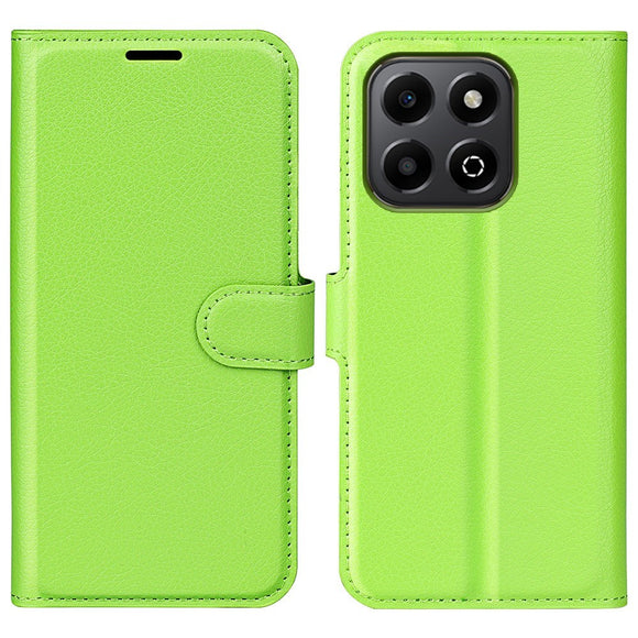 EIDERWOOD Honor X6b Kunstlæder Flip Cover m. Kortholder & Ståfunktion - Grøn