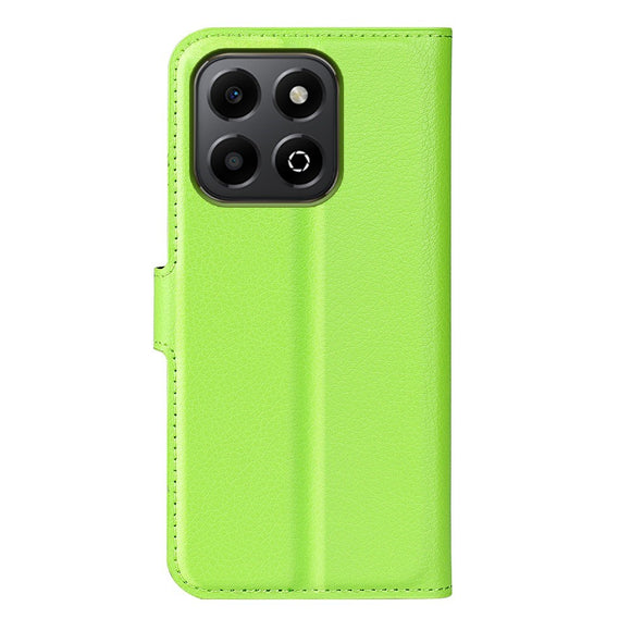 EIDERWOOD Honor X6b Kunstlæder Flip Cover m. Kortholder & Ståfunktion - Grøn
