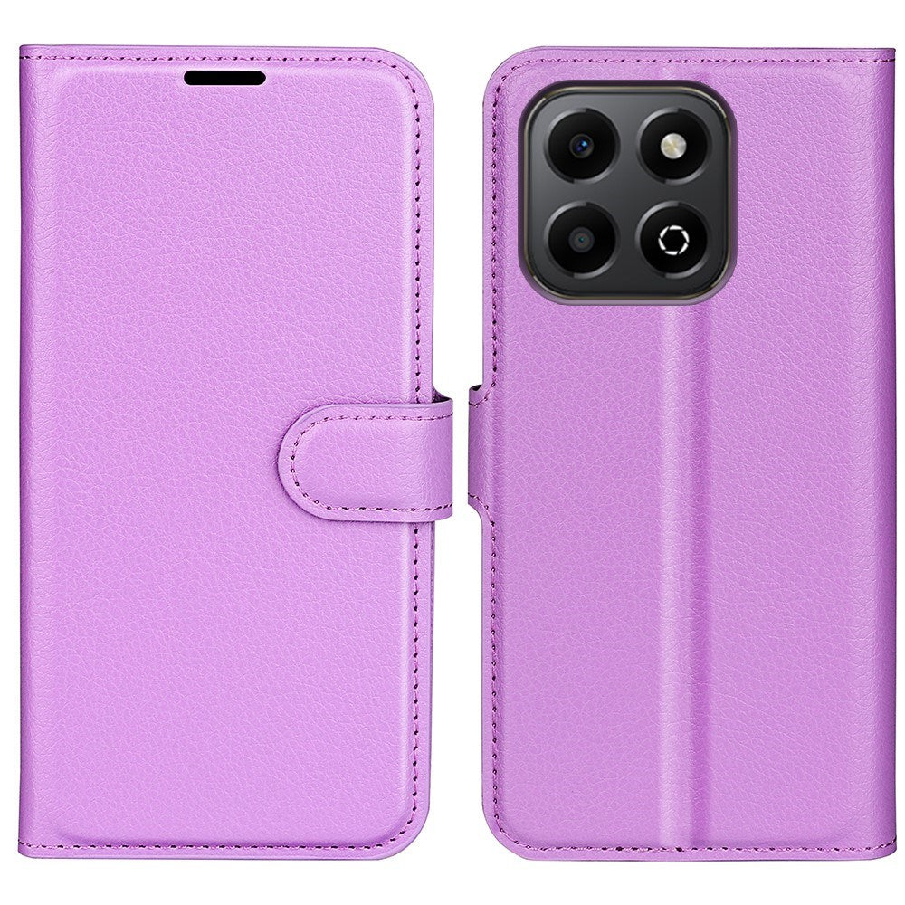 EIDERWOOD Honor X6b Kunstlæder Flip Cover m. Kortholder & Ståfunktion - Lilla