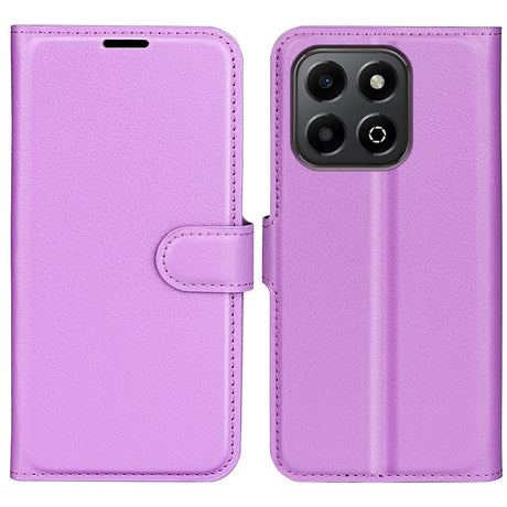 EIDERWOOD Honor X6b Kunstlæder Flip Cover m. Kortholder & Ståfunktion - Lilla