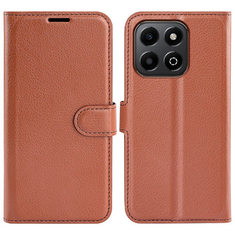 EIDERWOOD Honor X6b Kunstlæder Flip Cover m. Kortholder & Ståfunktion - Brun