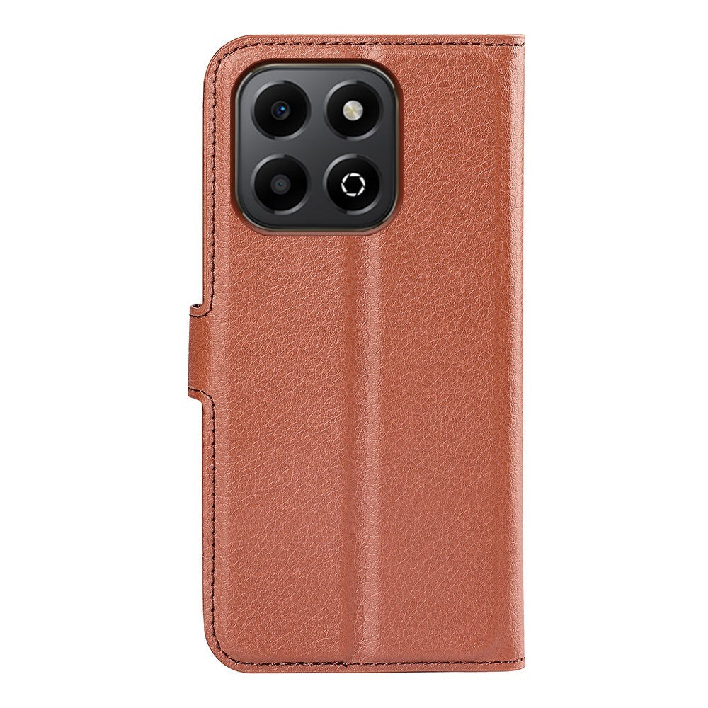 EIDERWOOD Honor X6b Kunstlæder Flip Cover m. Kortholder & Ståfunktion - Brun