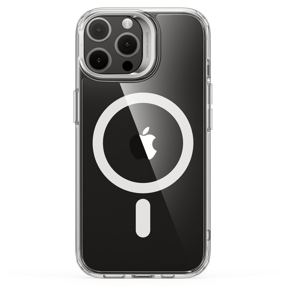 iPhone 16 Pro ESR Kickstand Hybrid Cover - MagSafe Kompatibel - Gennemsigtig / Hvid