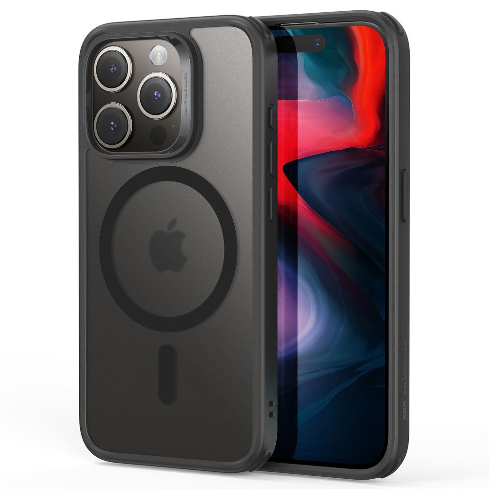 iPhone 16 Pro ESR Hybrid Cover - MagSafe Kompatibel - Sort Gennemsigtig