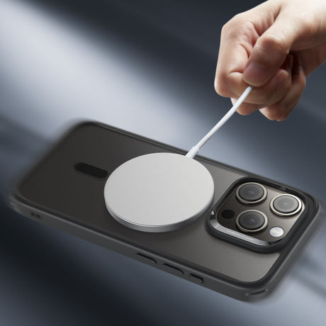 iPhone 16 ESR Hybrid Cover - MagSafe Kompatibel - Sort Gennemsigtig