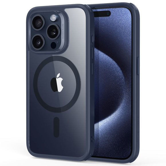 iPhone 16 ESR Hybrid Cover - MagSafe Kompatibel - Gennemsigtig / Blå