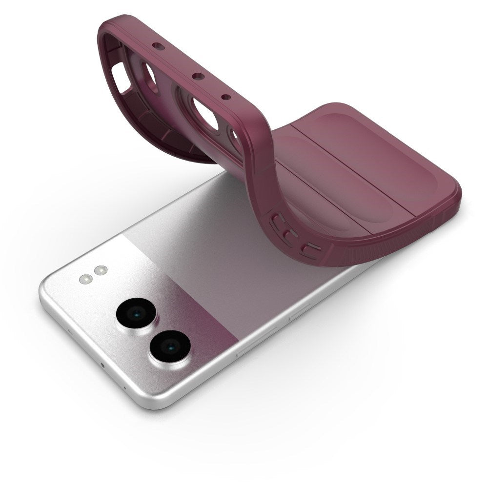 EIDERWOOD OnePlus Nord 4 (5G) Fleksibelt Plastik Cover - Mørkerød