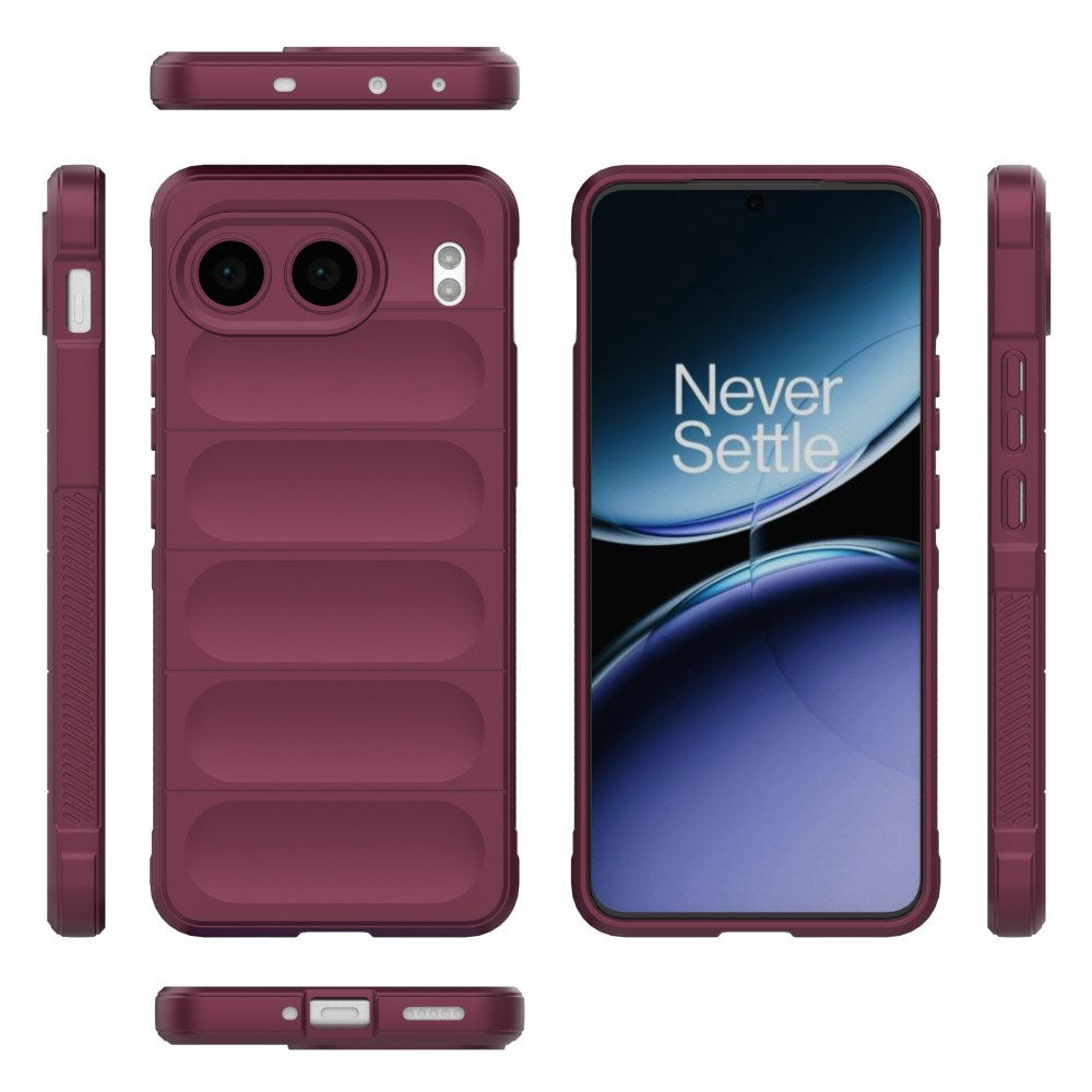 EIDERWOOD OnePlus Nord 4 (5G) Fleksibelt Plastik Cover - Mørkerød