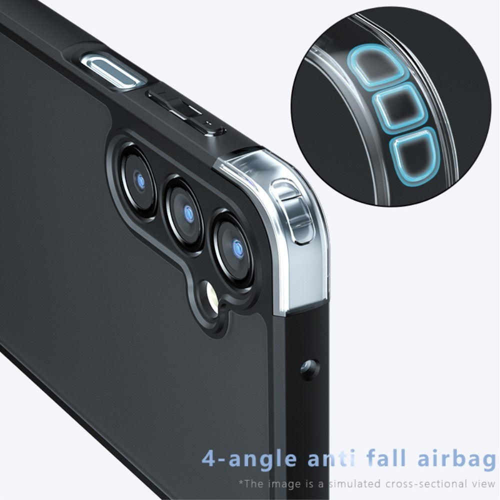 EIDERWOOD Samsung Galaxy A16 (4G/5G) Hybrid Cover - Gennemsigtig / Sort