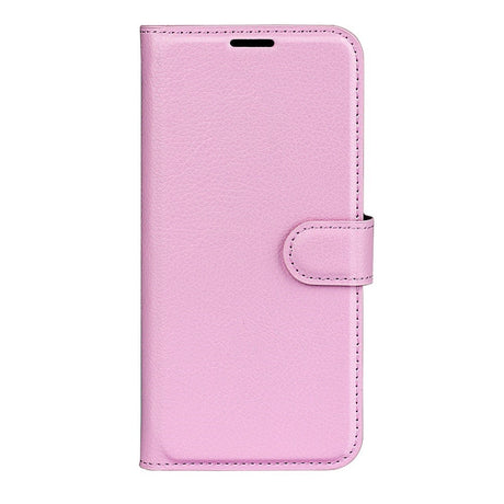 EIDERWOOD Xiaomi 14T Litchi Læder Cover m. Pung - Lyserød