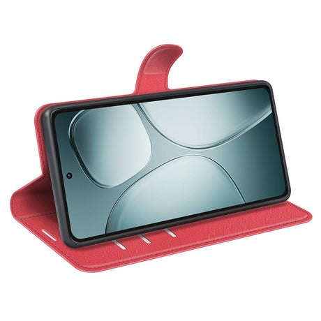 EIDERWOOD Xiaomi 14T Litchi Læder Cover m. Pung - Rød