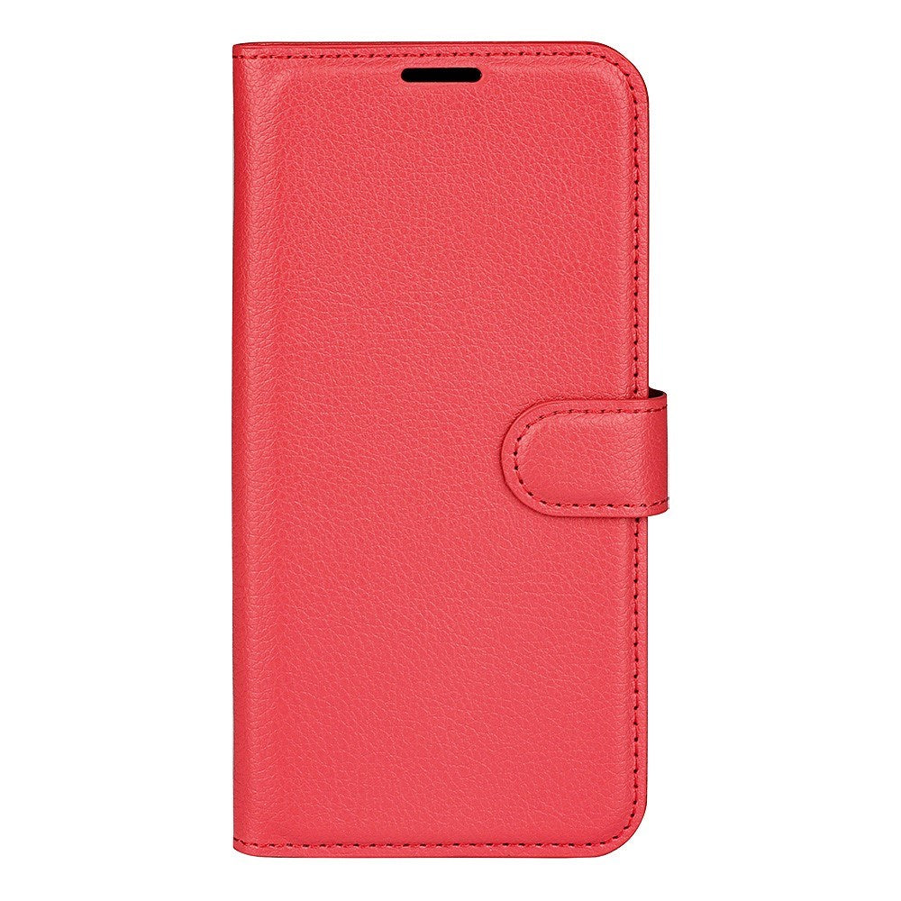EIDERWOOD Xiaomi 14T Litchi Læder Cover m. Pung - Rød