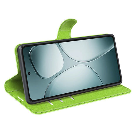 EIDERWOOD Xiaomi 14T Litchi Læder Cover m. Pung - Grøn