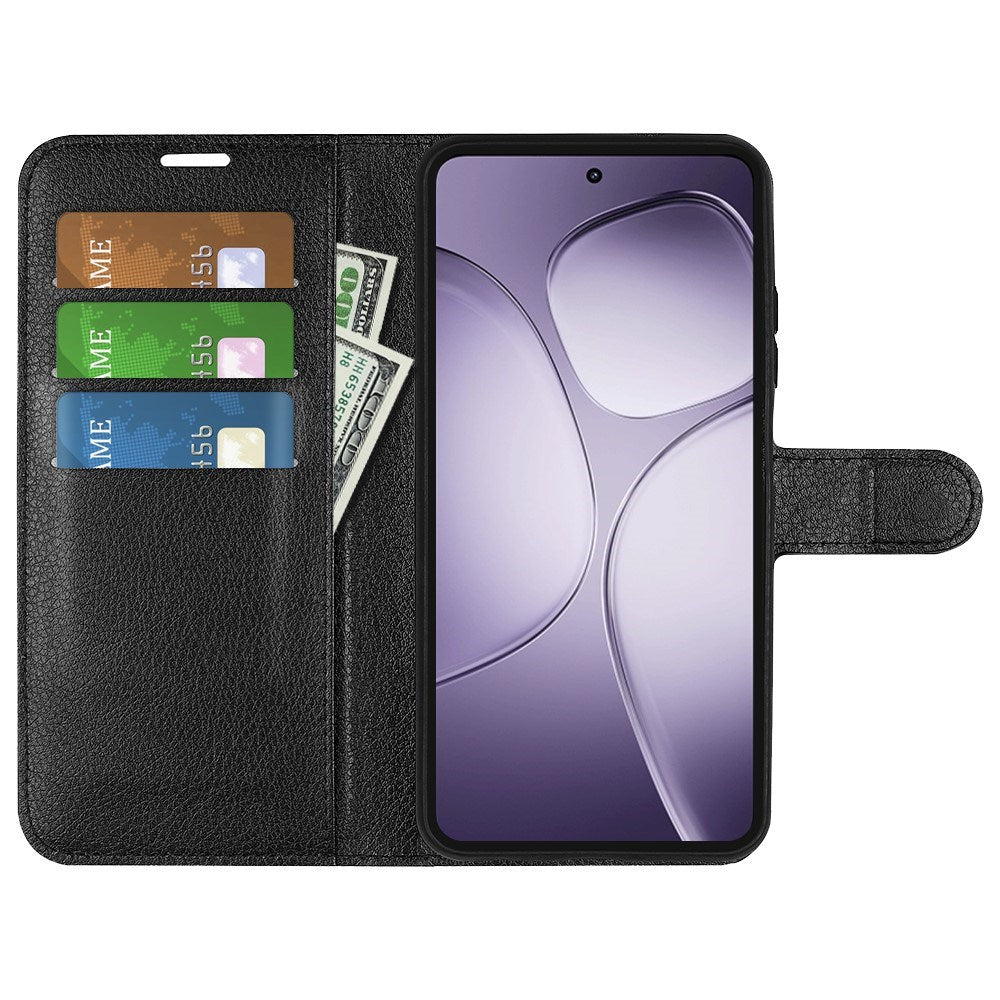 EIDERWOOD Xiaomi 14T Pro Litchi Læder Cover m. Pung - Sort