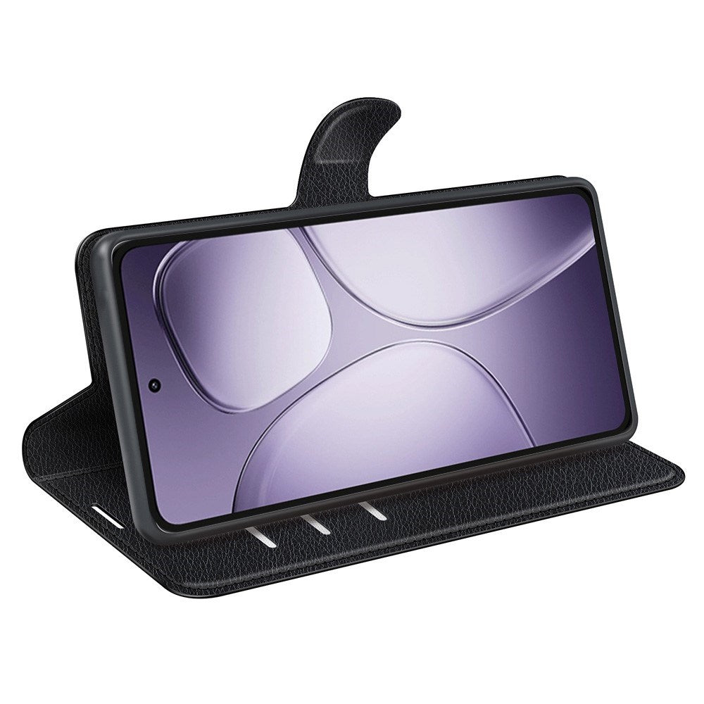 EIDERWOOD Xiaomi 14T Pro Litchi Læder Cover m. Pung - Sort