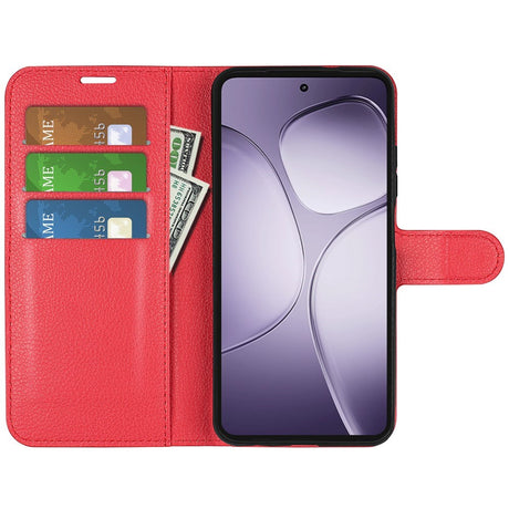 EIDERWOOD Xiaomi 14T Pro Litchi Læder Cover m. Pung - Rød