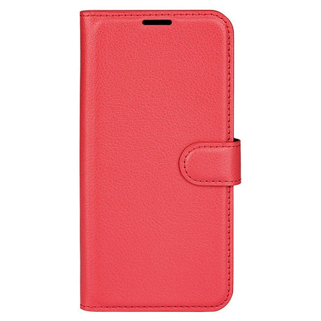 EIDERWOOD Xiaomi 14T Pro Litchi Læder Cover m. Pung - Rød