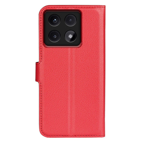 EIDERWOOD Xiaomi 14T Pro Litchi Læder Cover m. Pung - Rød
